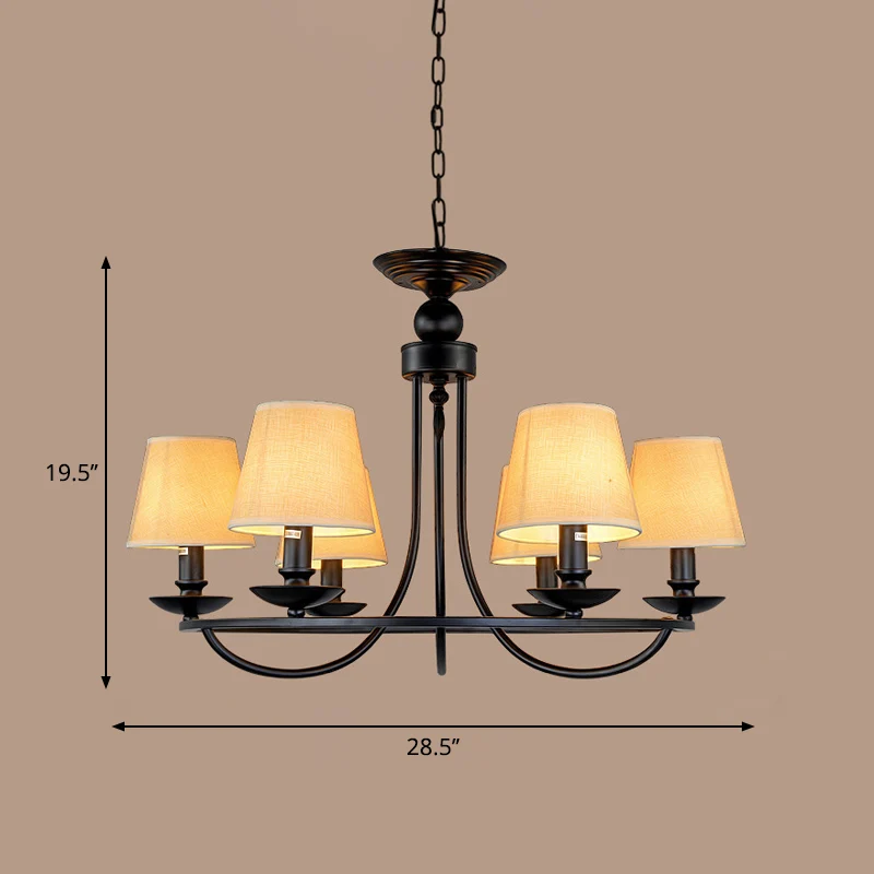 Emmer schaduw stof plafondverlichting traditionele woonkamer kroonluchter lichtarmatuur Clearhalo