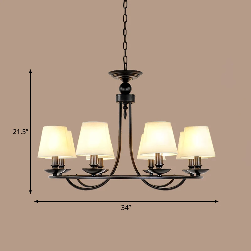 Emmer schaduw stof plafondverlichting traditionele woonkamer kroonluchter lichtarmatuur Clearhalo