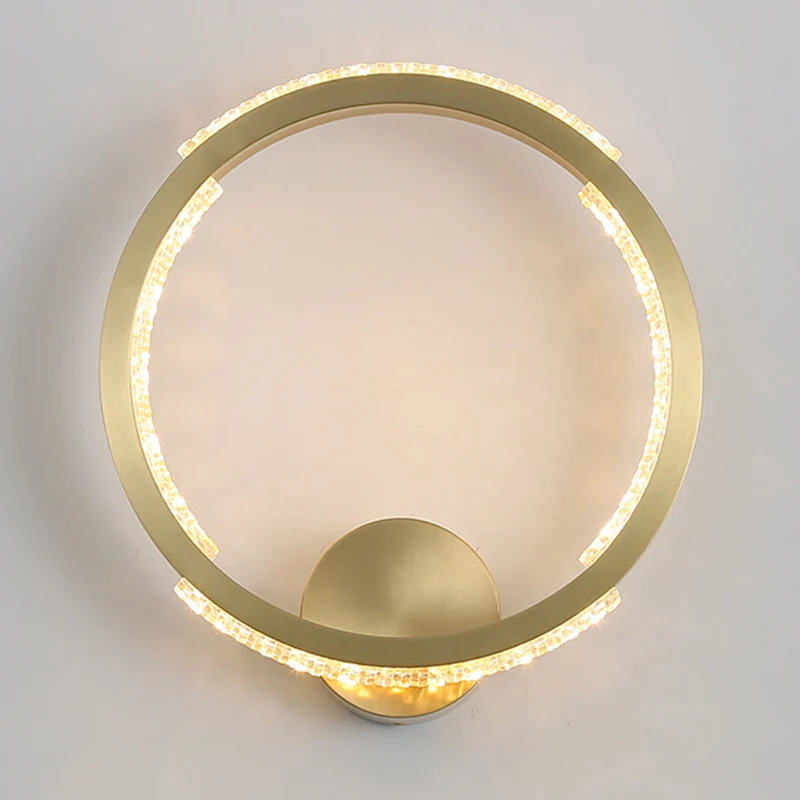 Fashion Circle metalen wandkandelaar licht omgevingslicht schanslicht gouden afwerking Clearhalo
