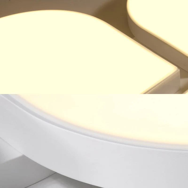 Flat Petal LED-plafondlamp Macaron-stijl acryl plafondarmatuur voor de kleuterschool Clearhalo