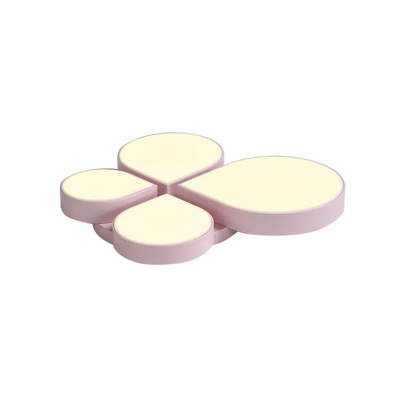 Flat Petal LED-plafondlamp Macaron-stijl acryl plafondarmatuur voor de kleuterschool Clearhalo