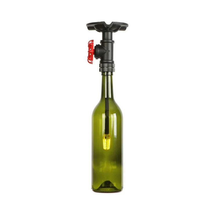 Fles semi-inbouwlamp Rustiek enkel licht semi-inbouw met glazen kap Clearhalo