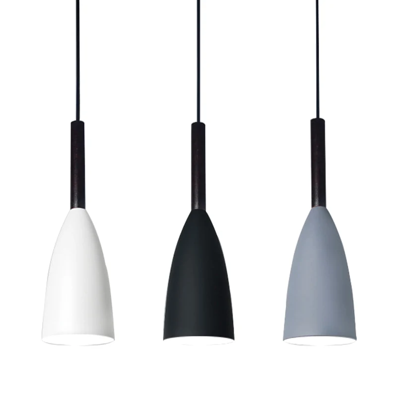 Fleshangende plafondlamp Eenvoud Stijl Metalen plafondhanglamp voor eetkamer Clearhalo