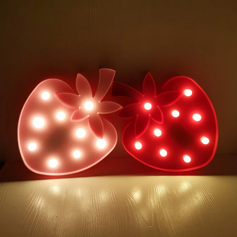 Fruit en Dieren Babykamer Nachtlampje Kunststof LED Minimalistische Nachtkastjeverlichting Clearhalo