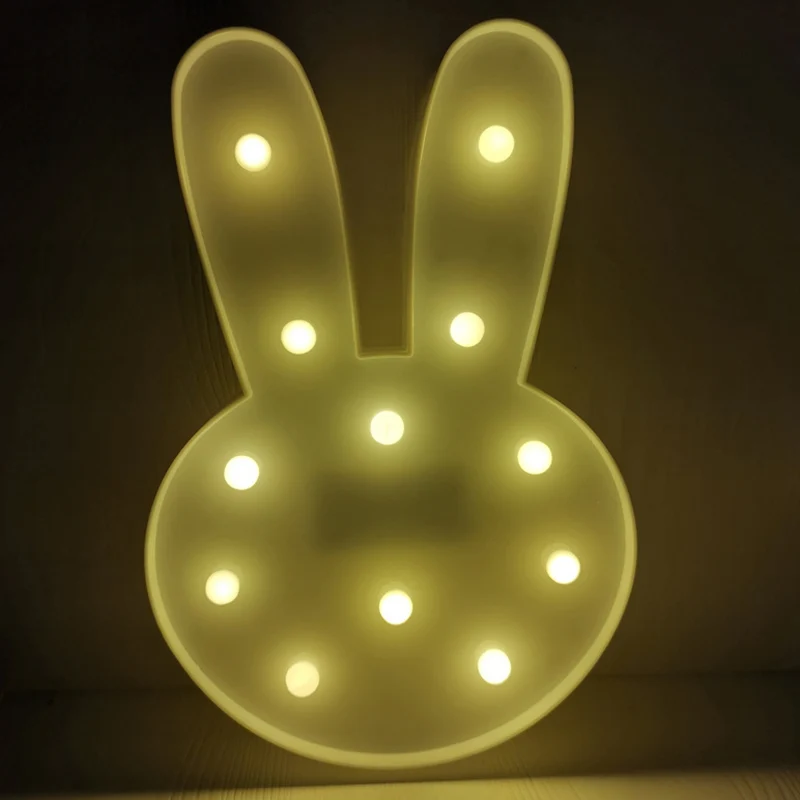 Fruit en Dieren Babykamer Nachtlampje Kunststof LED Minimalistische Nachtkastjeverlichting Clearhalo