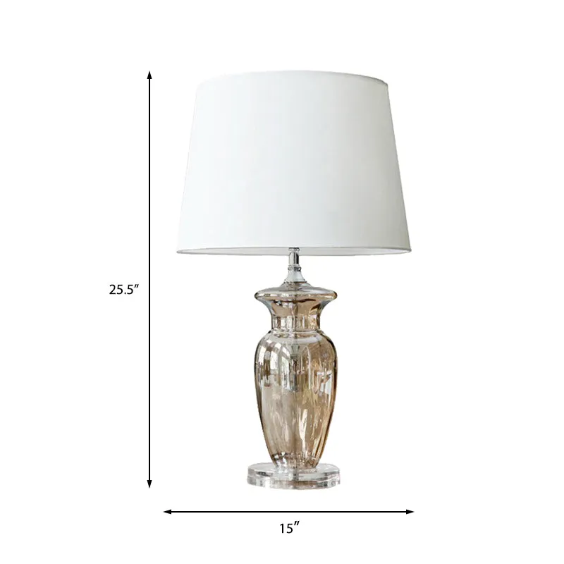 Gebogen stoffen taakverlichting modernistische handgesneden kristallen leeslamp met 1 lamp wit Clearhalo