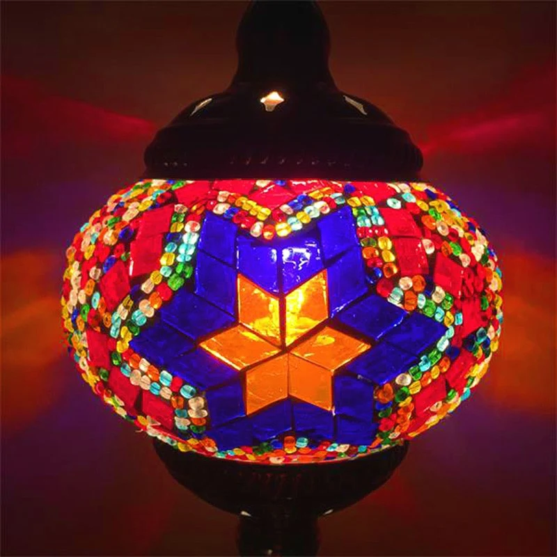 Gebrandschilderd glas oblaten hanglamp Vintage 1��Head restaurant ophanglamp Clearhalo