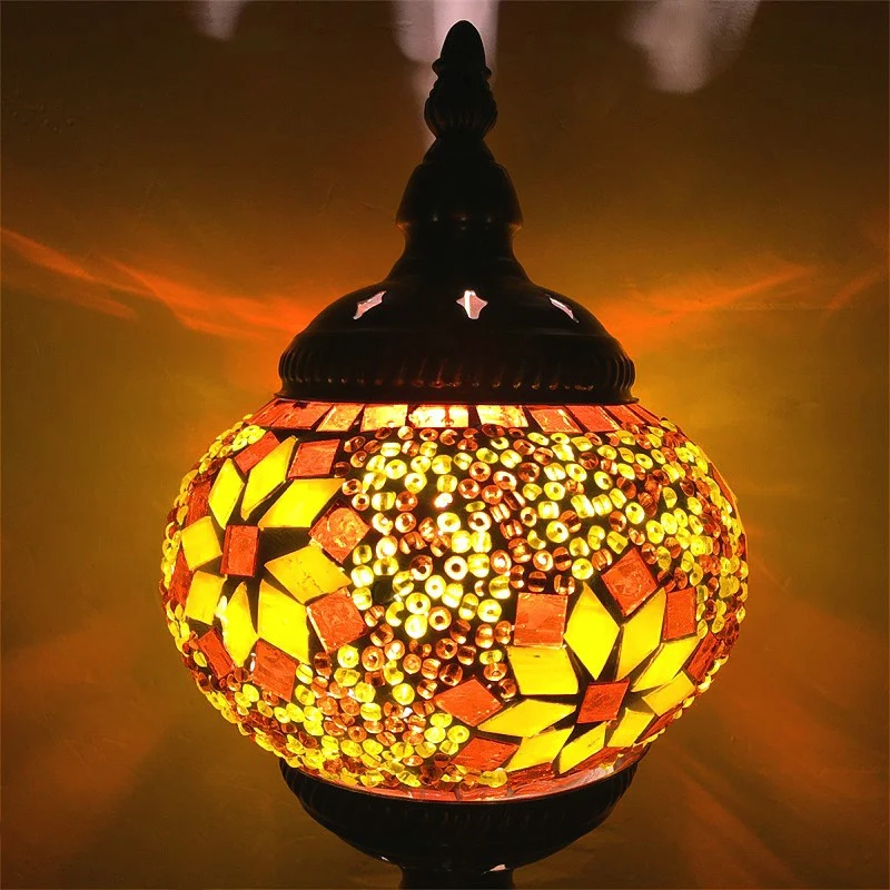 Gebrandschilderd glas oblaten hanglamp Vintage 1��Head restaurant ophanglamp Clearhalo