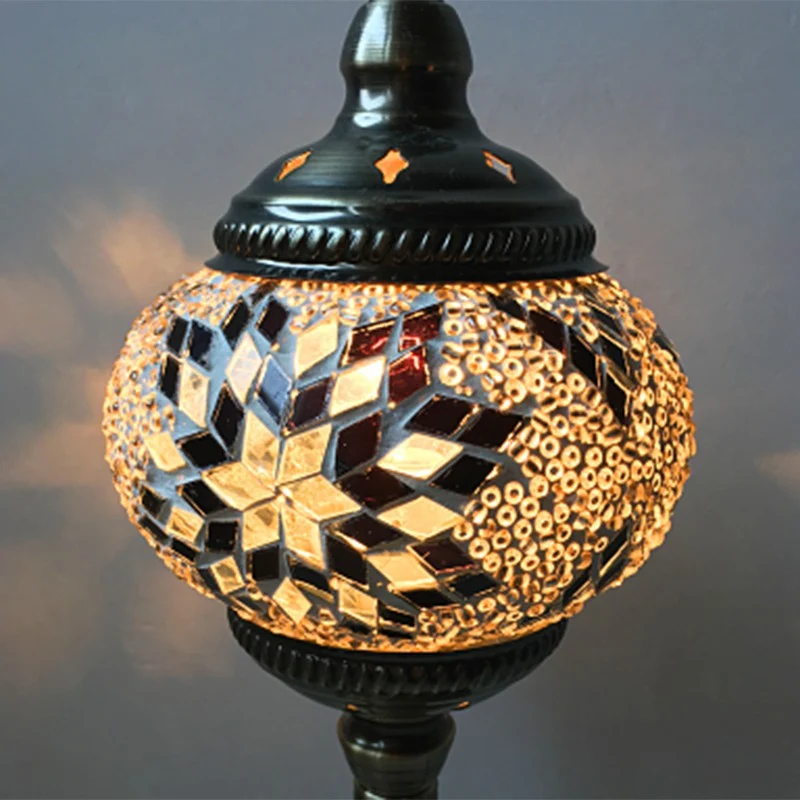 Gebrandschilderd glas oblaten hanglamp Vintage 1��Head restaurant ophanglamp Clearhalo