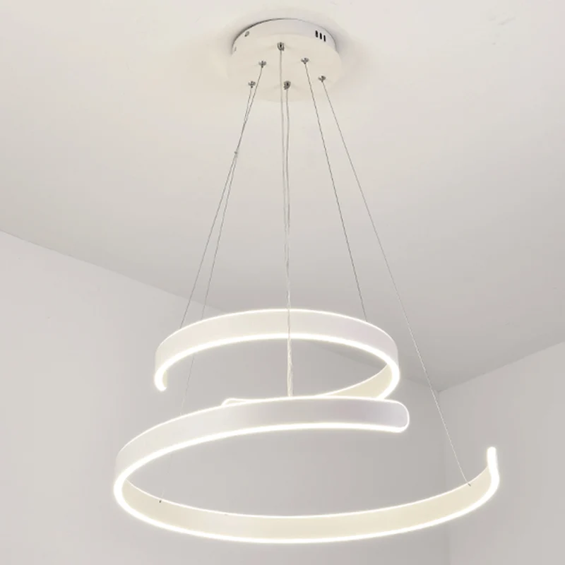 Geometrisch gevormde restaurantkroonluchter hanglamp Aluminium eigentijds LED-hanglamp Clearhalo