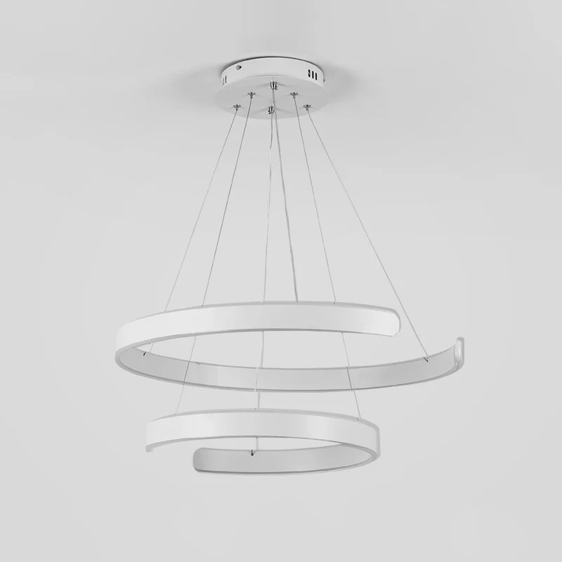 Geometrisch gevormde restaurantkroonluchter hanglamp Aluminium eigentijds LED-hanglamp Clearhalo