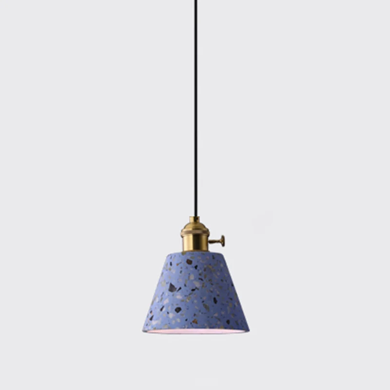 Geometrische eetkamer ophangverlichting Terrazzo 1��Head minimalistische hangende plafondlamp Clearhalo