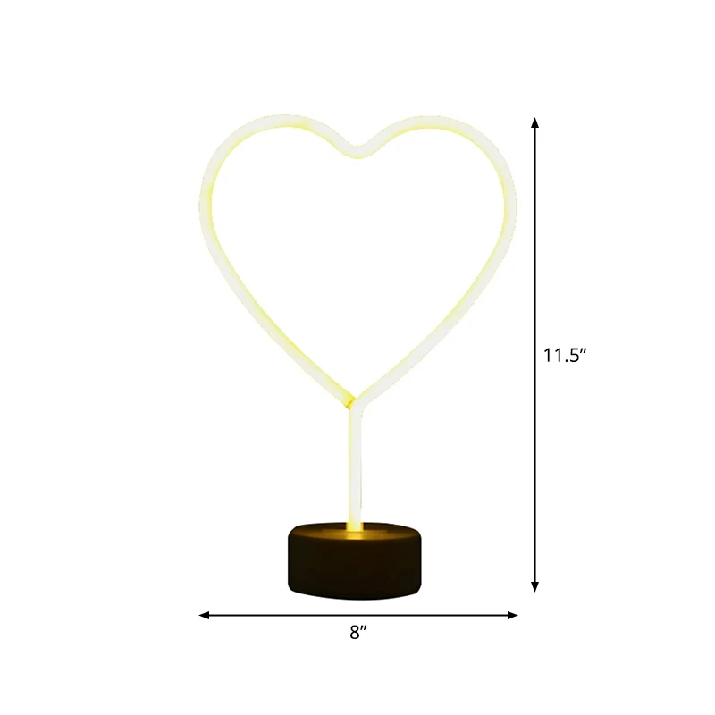 Geometry Frame Mini-nachtkastjelamp Minimalistisch kunststof LED-nachtlampje voor witte muur Clearhalo