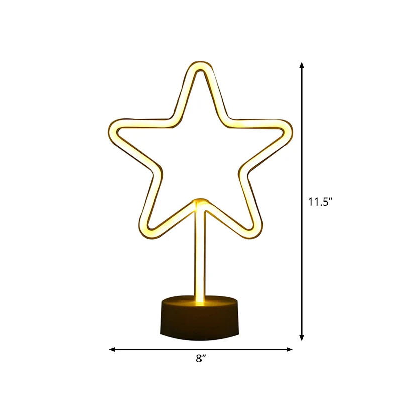 Geometry Frame Mini-nachtkastjelamp Minimalistisch kunststof LED-nachtlampje voor witte muur Clearhalo
