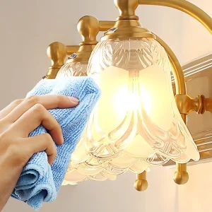 Gewapende make-up wandverlichtingsarmaturen Lichte extravagantie Koperen ijdelheidslampen retrostijl Clearhalo