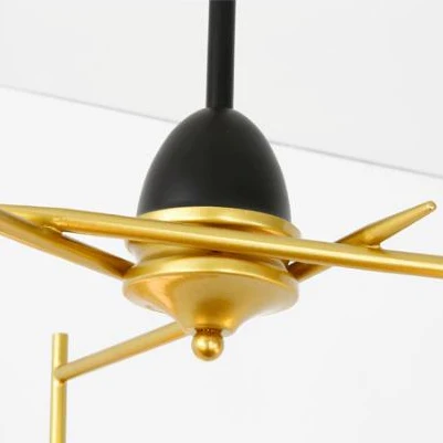 Global Shade hanglamp moderne stijl matglas en metaal 1-lichts hanglamp met zwarte afwerking Clearhalo