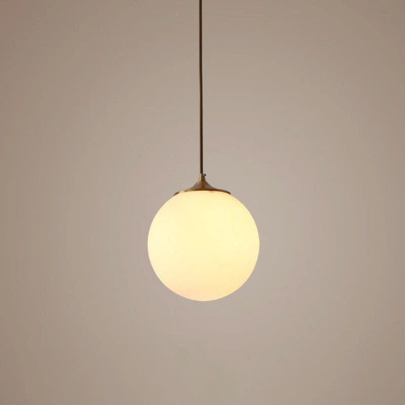 Global Suspension Hanglamp Eenvoudig Matwit Glas 1 Lamp Eetkamer Druppellamp Clearhalo