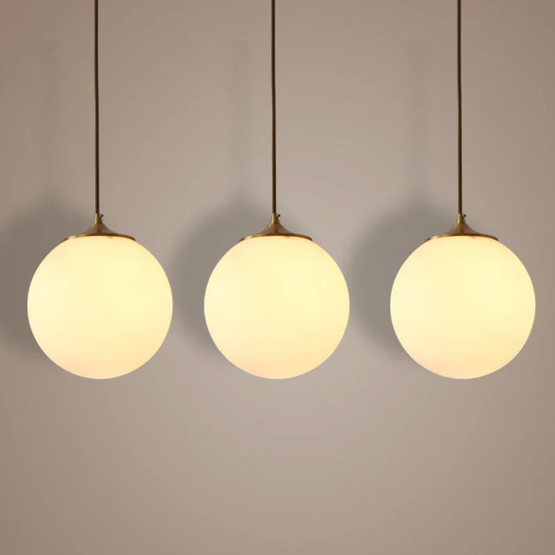 Global Suspension Hanglamp Eenvoudig Matwit Glas 1 Lamp Eetkamer Druppellamp Clearhalo