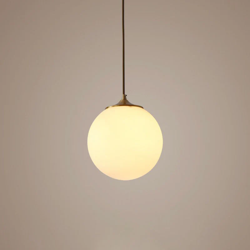 Global Suspension Hanglamp Eenvoudig Matwit Glas 1 Lamp Eetkamer Druppellamp Clearhalo
