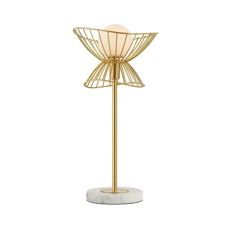 Globe Metal Nachtkastje Licht Modernistisch 1 Lamp Goud Nachtkastje Lamp voor Studeerkamer Clearhalo
