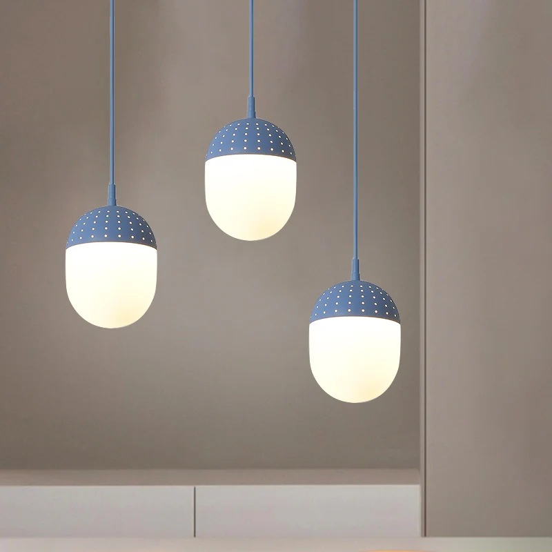 Globe/Ellips hanglamp met opaal witte glazen kap Metaal Nordic 1 licht zwart/wit/roze hangende hanglamp voor slaapkamer Cl...