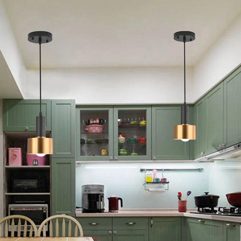 Granaatvormige slingerlamp postmodern metaal 1 lamp zwart-messing hangende hanger Clearhalo