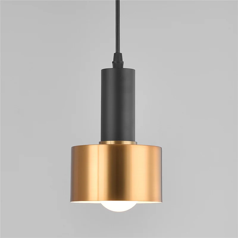 Granaatvormige slingerlamp postmodern metaal 1 lamp zwart-messing hangende hanger Clearhalo