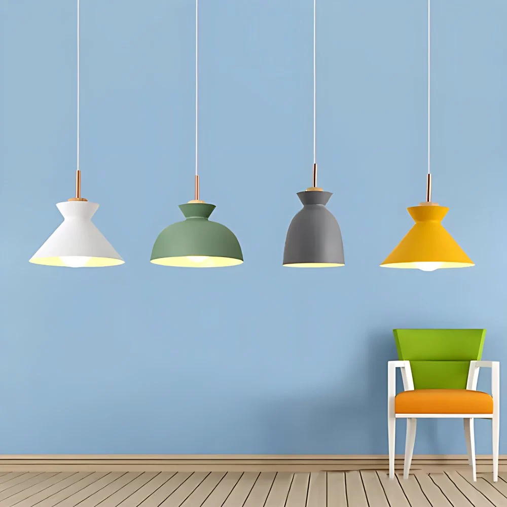 Grijs/witte Bell Shade hangende plafondlamp eigentijdse stijl metallic 1-lamps hanglamp voor binnen Clearhalo