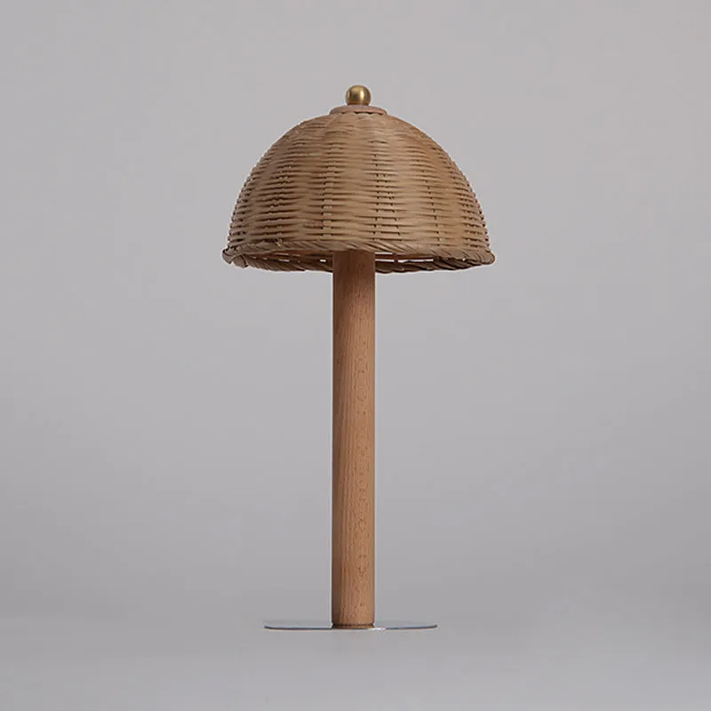 Halfrond Bureaulamp Chinees Bamboe 1 Lamp Taakverlichting Hout voor Eetkamer Clearhalo