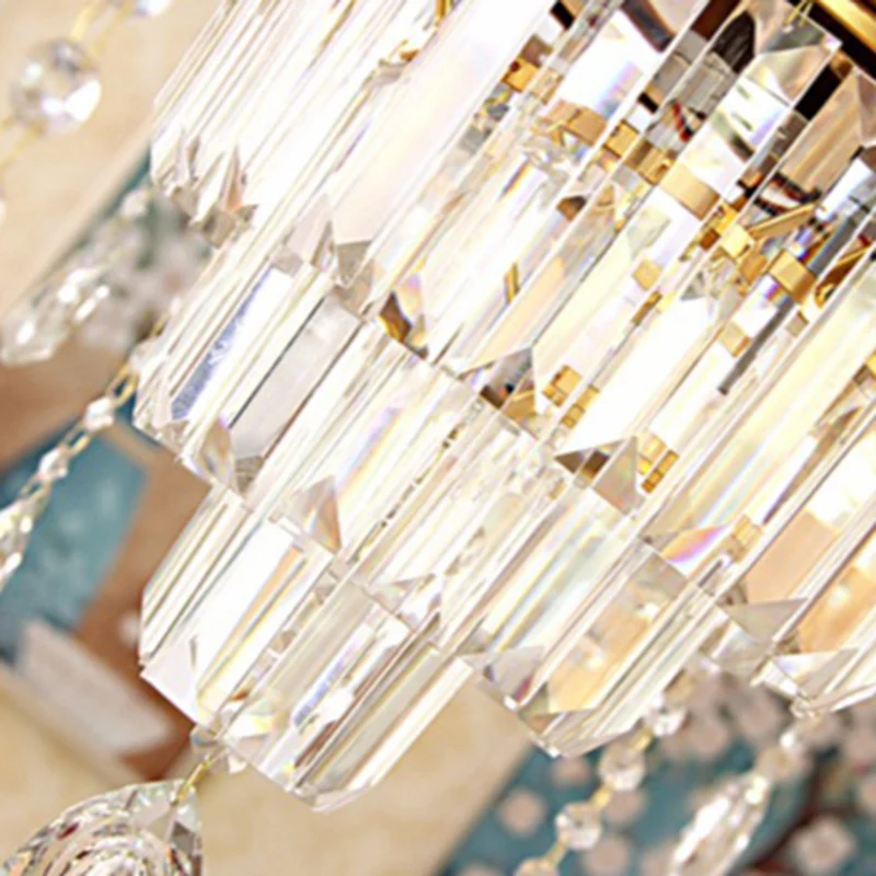 Handgeblazen glas verweerde zinken kroonluchter hanglamp, bloemen vintage hanglamp met kristallen accent Clearhalo