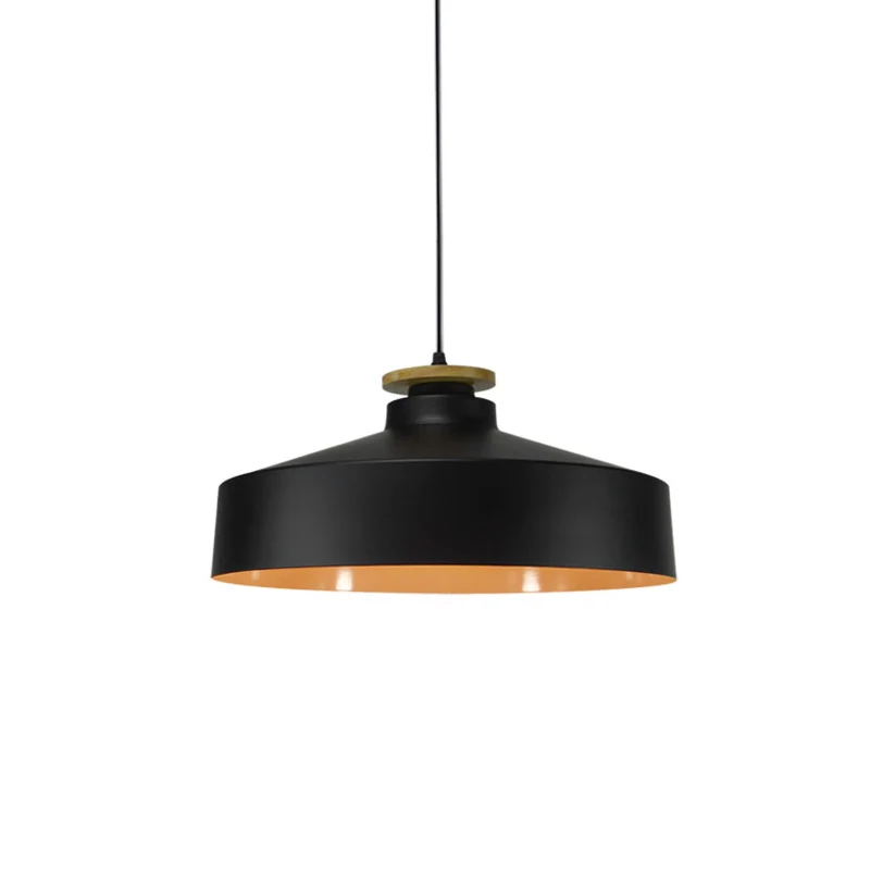 Hanglamp met 1 kop, schuur/cilinder/taps, moderne stijl, zwart/witte afwerking, hangend plafondlamp van metaal met verstel...