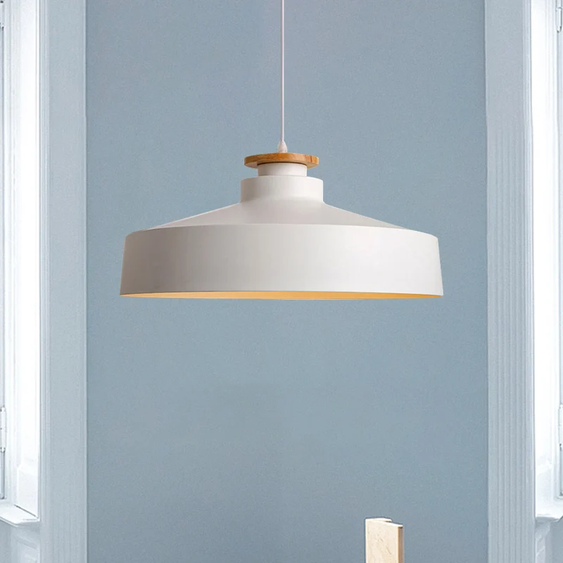 Hanglamp met 1 kop, schuur/cilinder/taps, moderne stijl, zwart/witte afwerking, hangend plafondlamp van metaal met verstel...