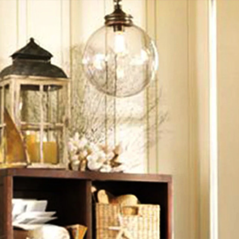 Hanglamp van helder glas, Eenvoud, restauranthanglamp met 1 lamp Clearhalo