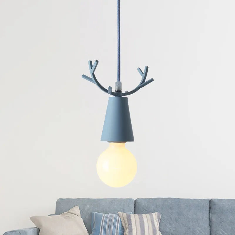 Hanglamp voor slaapkamer, verstelbare kogelplafondarmatuur met geweidecoratie voor kinderen Scandinavische stijl Clearhalo