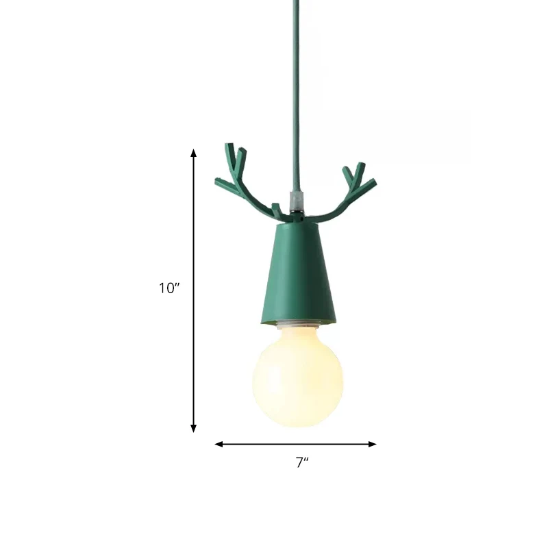 Hanglamp voor slaapkamer, verstelbare kogelplafondarmatuur met geweidecoratie voor kinderen Scandinavische stijl Clearhalo