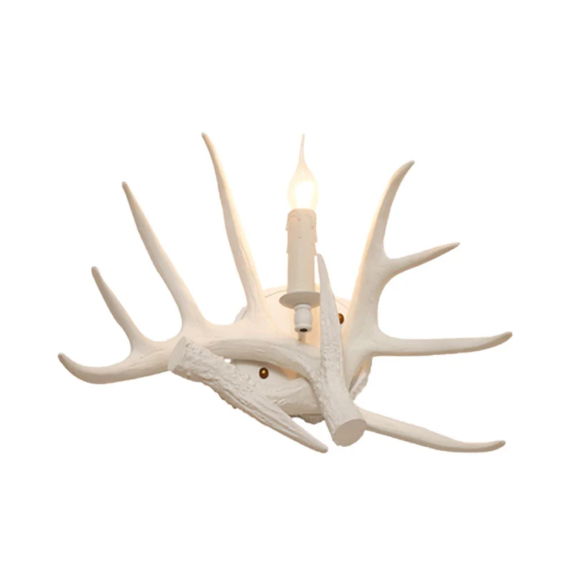 Hars witte schanslamp open lamp 1-lichts klassieke wandgemonteerde verlichting Clearhalo