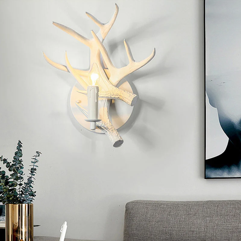 Hars witte schanslamp open lamp 1-lichts klassieke wandgemonteerde verlichting Clearhalo