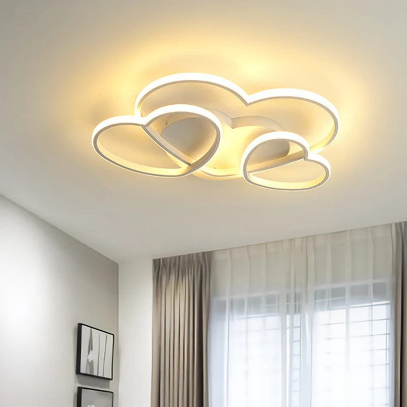 Heart Design Semi-inbouwlamp Kinderacryl Plafondmontage Lichtarmatuur voor kinderslaapkamer Clearhalo