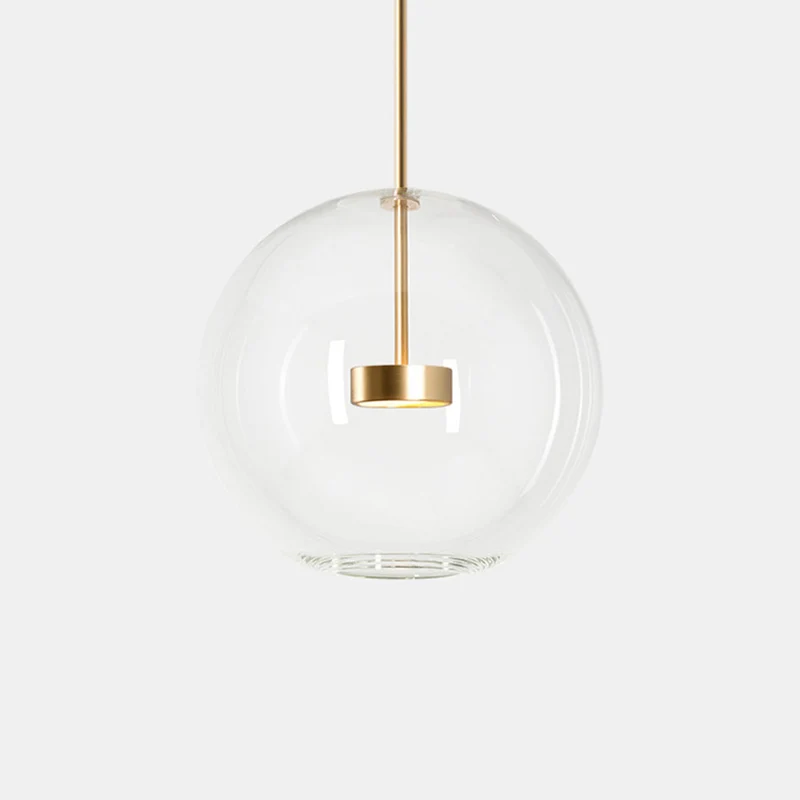 Heldere bubbellamp, bolglas, hanglamp voor eetkamer, koffiehuis, restaurant Clearhalo
