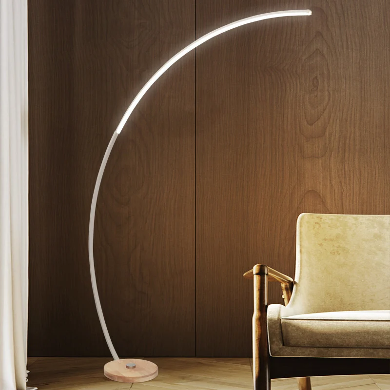 Hengel woonkamer LED-stand-up lamp Acryl moderne vloerverlichting wit licht Clearhalo