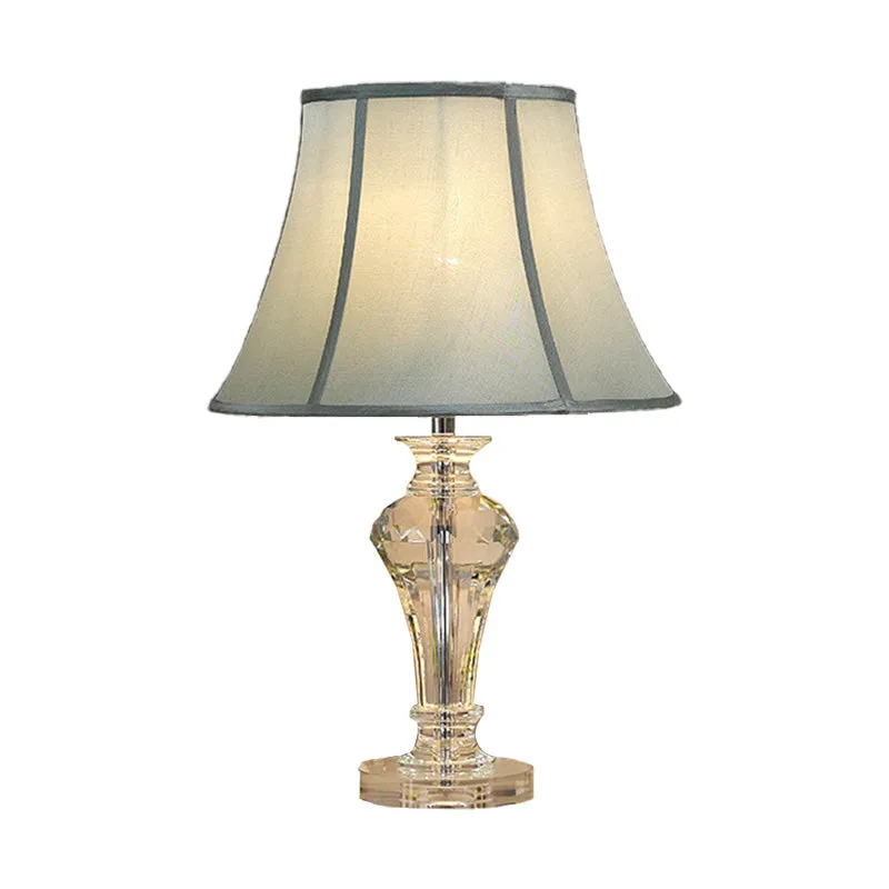 1 hoofdvaas nachtkastjelamp eigentijds handgesneden kristallen leesboeklicht blauw Clearhalo