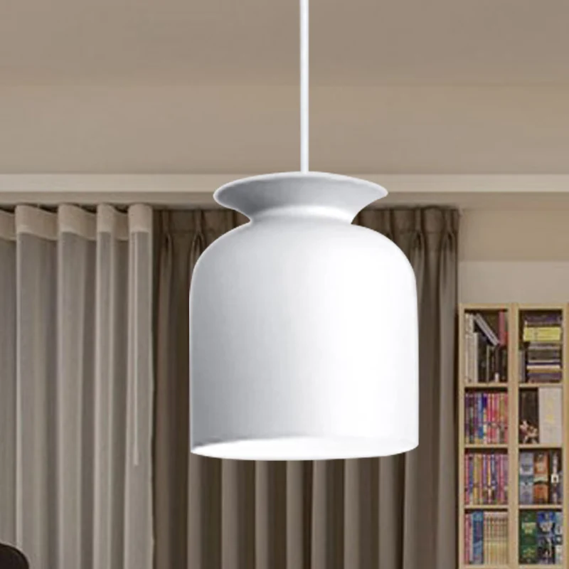 Hotel Restaurant Bowl Hanglamp Metaal Eén licht Moderne monochrome hanglamp Clearhalo