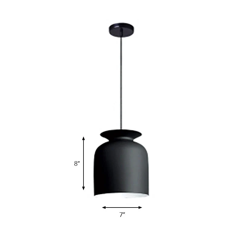 Hotel Restaurant Bowl Hanglamp Metaal Eén licht Moderne monochrome hanglamp Clearhalo