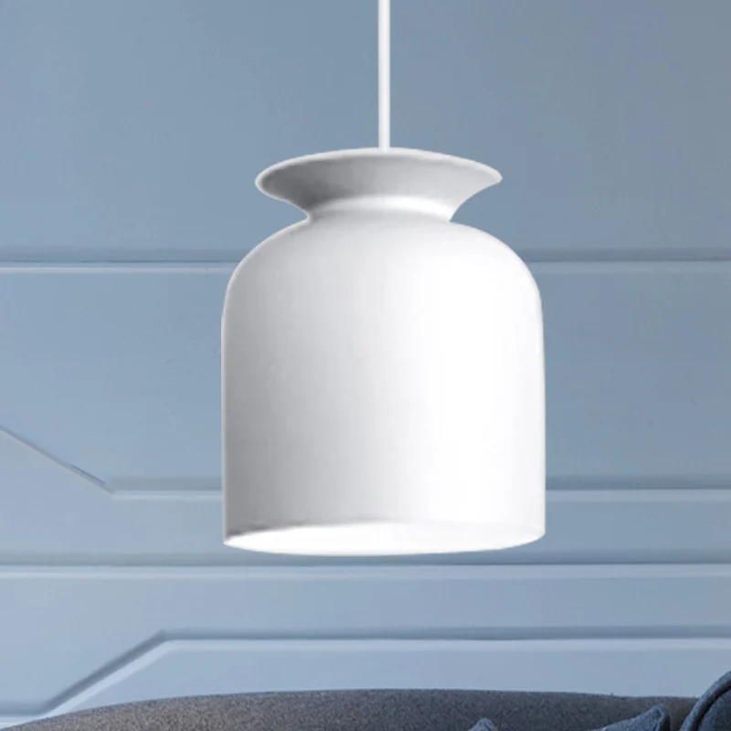 Hotel Restaurant Bowl Hanglamp Metaal Eén licht Moderne monochrome hanglamp Clearhalo