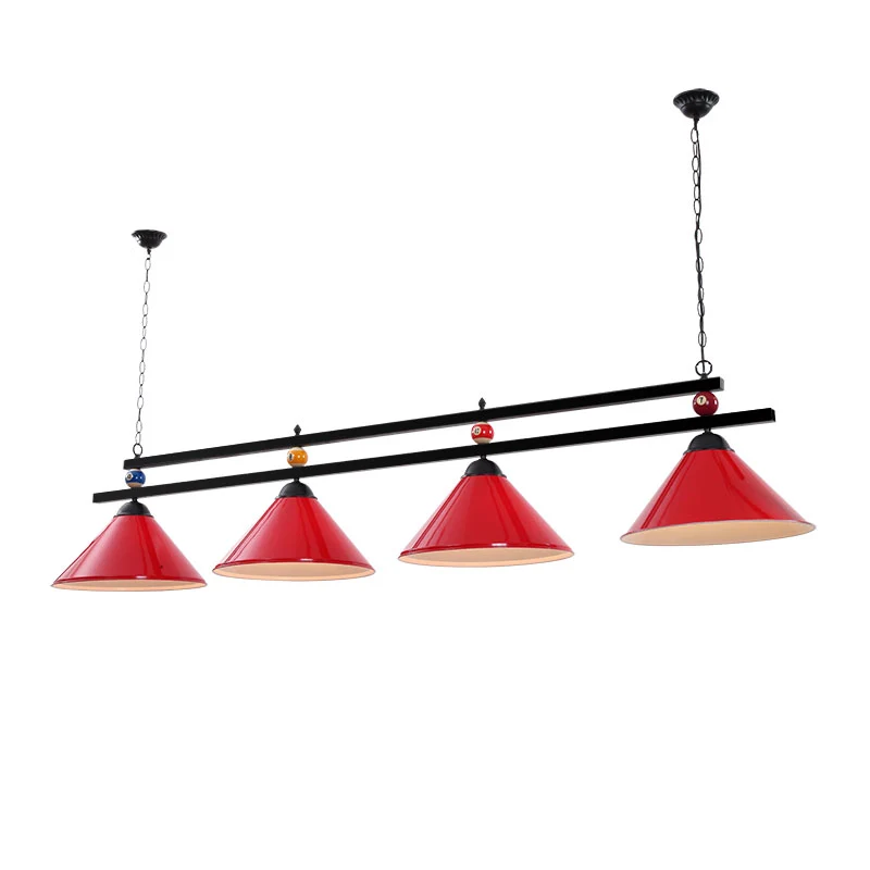 Industriële conische eilandlamp, metalen hangplafondlamp met decoratief biljart Clearhalo
