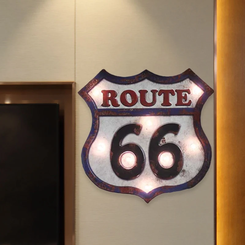 Iron Road uithangbord wandlamp platteland noodlijdend wit decoratief LED-nachtlampje Clearhalo