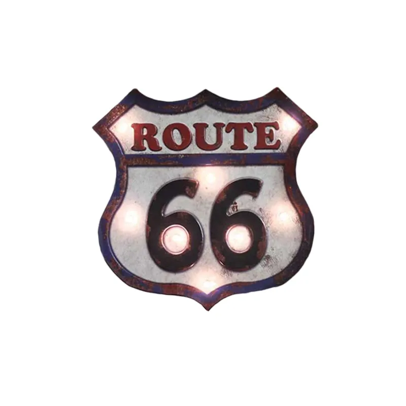Iron Road uithangbord wandlamp platteland noodlijdend wit decoratief LED-nachtlampje Clearhalo