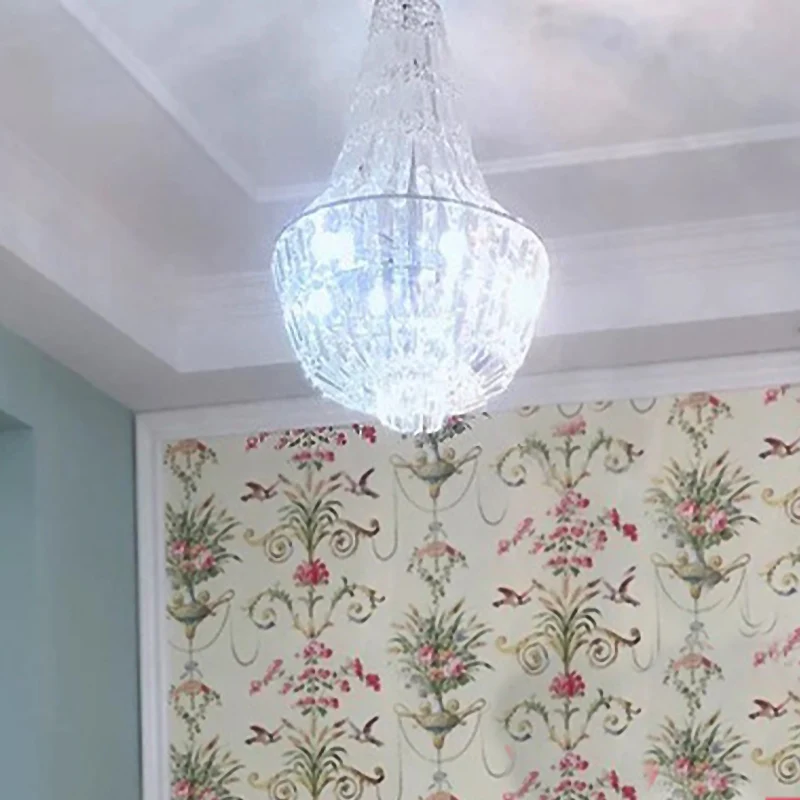 Jar Empire Kroonluchter Modernistisch Kristal 4 Hoofden Goud/Zilver Plafond Hanglamp voor Slaapkamer Clearhalo