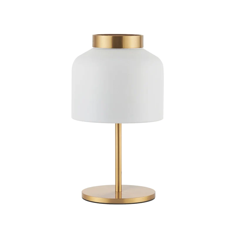 Jar Metaal Nachtkastje Licht Post-Modern 1 Lamp Wit/Blauw Nachtkastje Lamp Voor Eetkamer Clearhalo