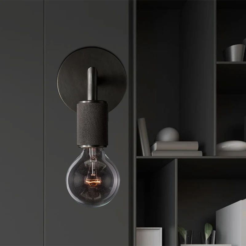 Kale lamp metalen wandverlichtingsarmatuur Minimalistisch 1/2-licht binnen-sconce lamp zwart/messing/chroom met vierkante...